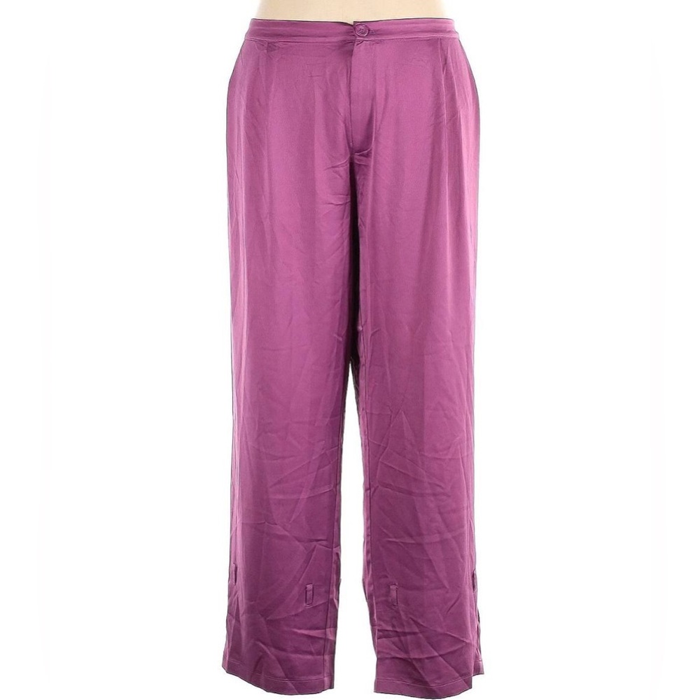 Purple Plum High Waisted Pleated Pants